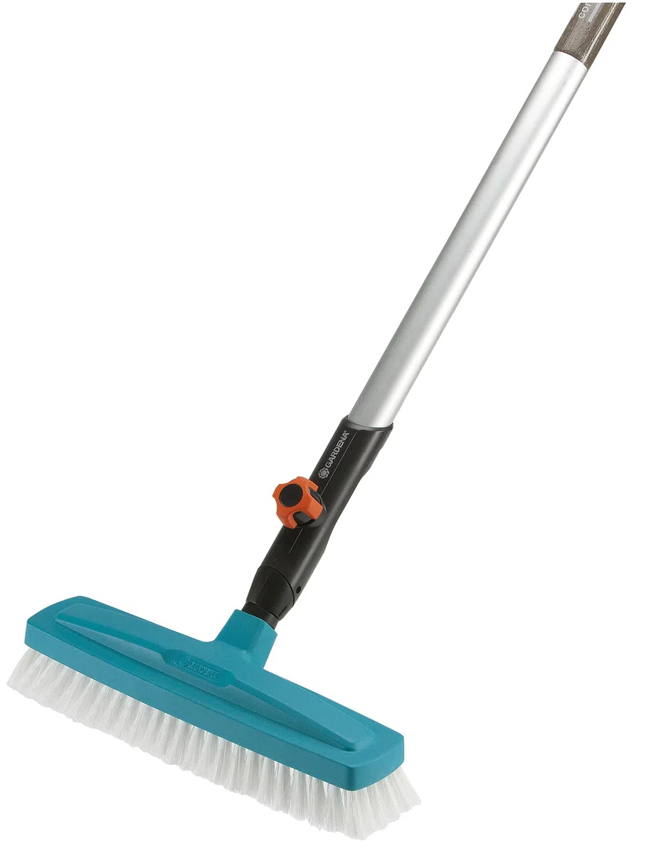Gardena Scrubber combisystem: strumento ottimale la pulizia della casa, larghezza di lavoro 30 cm, posate in polipropilene altamente elastico, delicati sui mobili grazie ai bordi arrotondati (3639-20)