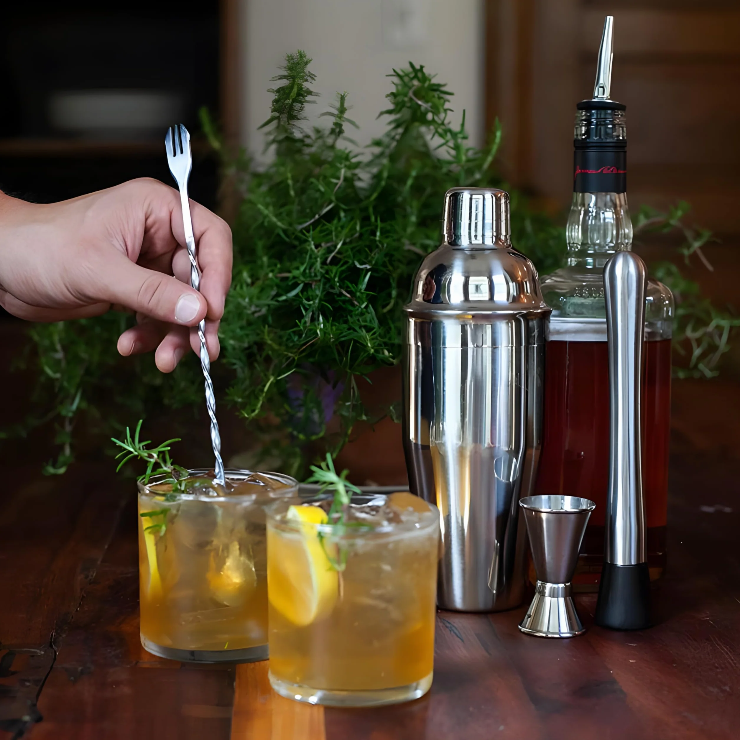 Retoo Set di 6 shaker da cocktail in acciaio inox, 750 ml, strumenti da bar, accessori shaker bar, mix professionale per cocktail, set barware per la casa o il bar