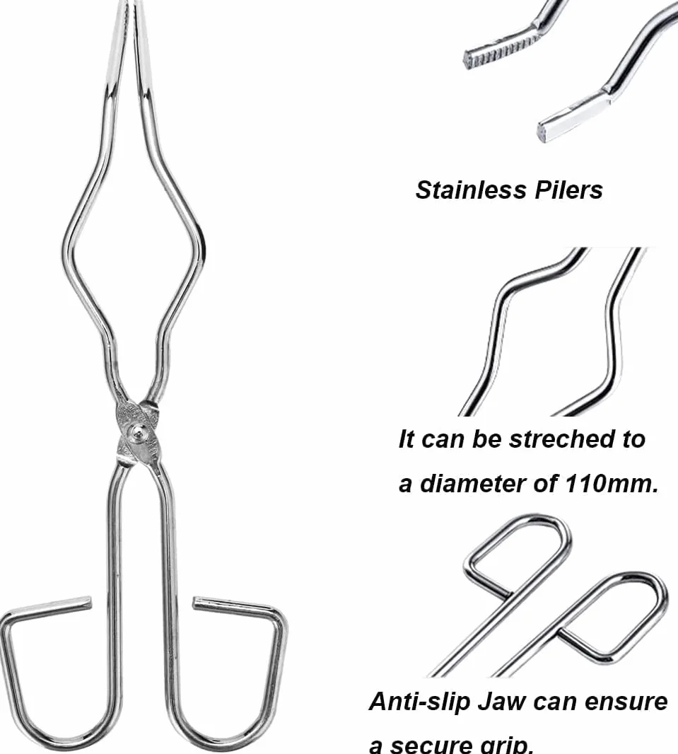 Tyenaza Kit Crogiolo per Fonderia, Kit Crogiolo in Grafite da 4 pezzi, Set di pinze e Ciotole per Crogioli di Grafite, Set di Crogioli + Pinze + Ciotole + Stampi per la Fusione di oro e Argento