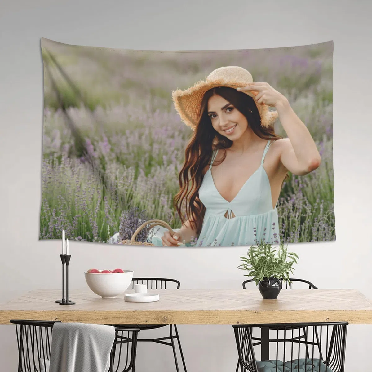 LMQJDZ Arazzo Personalizzato, Sfondo Personalizzato con Foto Testo Nome, Coperta da Parete Personalizzata per la Decorazione Della Sala Matrimoni, Regali Commemorativi per La Famiglia, 150x180cm