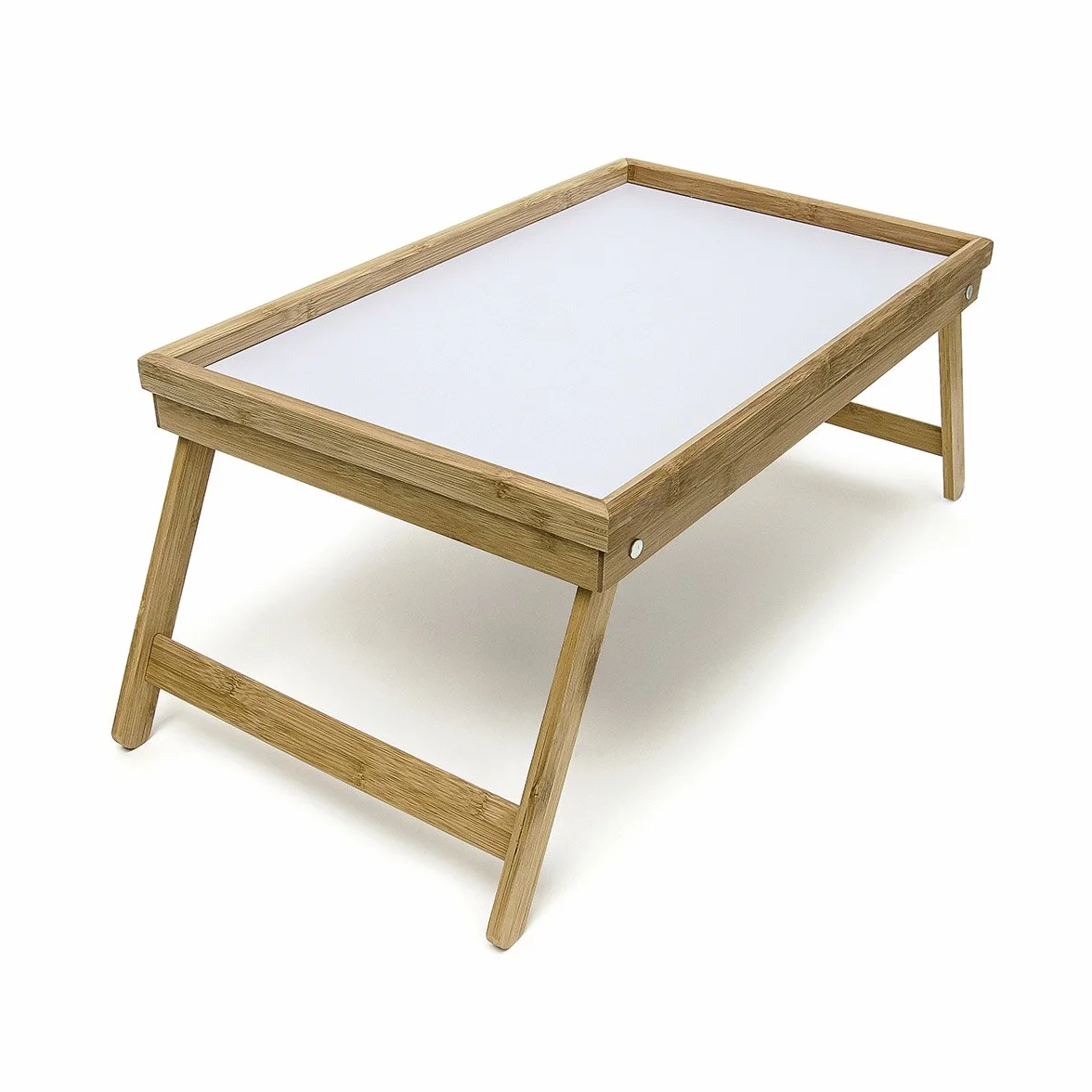 Bakaji 1821879 Vassoio da Letto Pieghevole in Legno di Bambù
