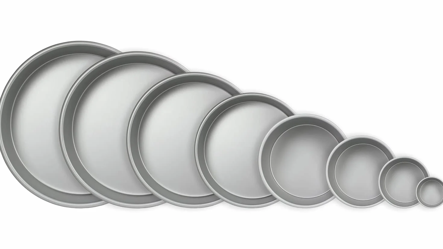 PME - Teglia Professionale Tonda in Alluminio Anodizzato 18 x 7.5 cm