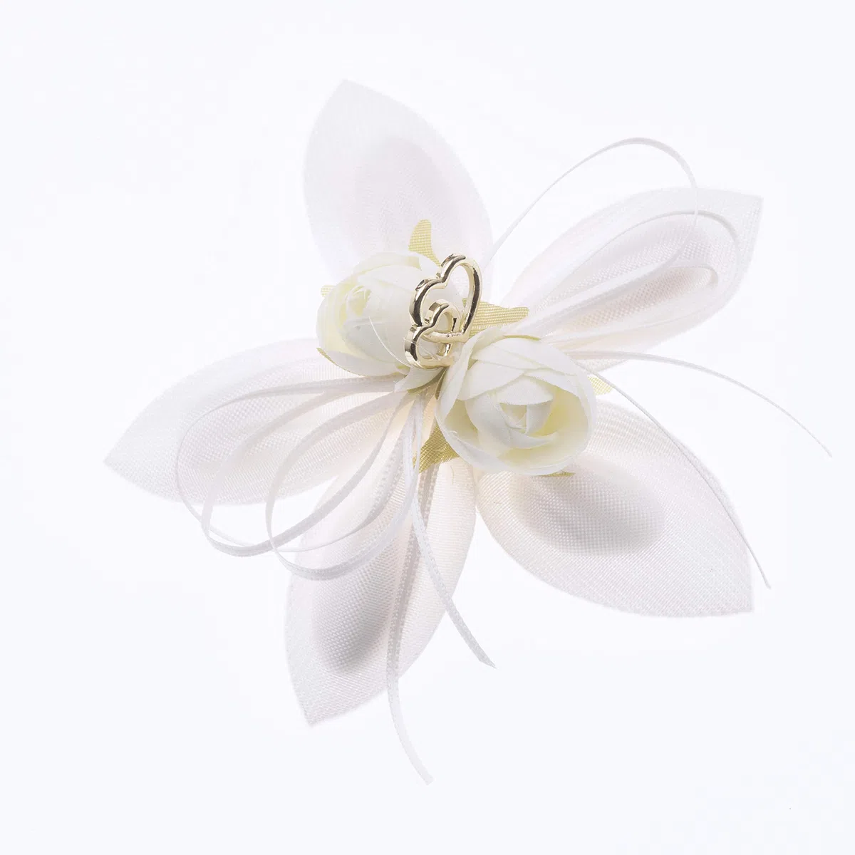 Sirene Margherita Nastro Portaconfetti con Videoistruzioni scaricabili Made in Italy per bomboniere in Gros Grain e Organza (Bianco, 7)