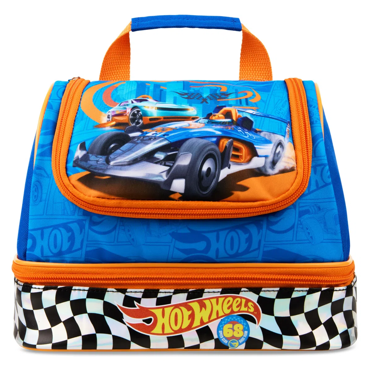 Get Trend Hot Wheels Borsa Porta Pranzo Bambini Adolescenti Adulti Isolato Porta Pranzo con Scomparti Porta Merenda per Picnic Lavoro Scolastico (Blu Hot Wheels)