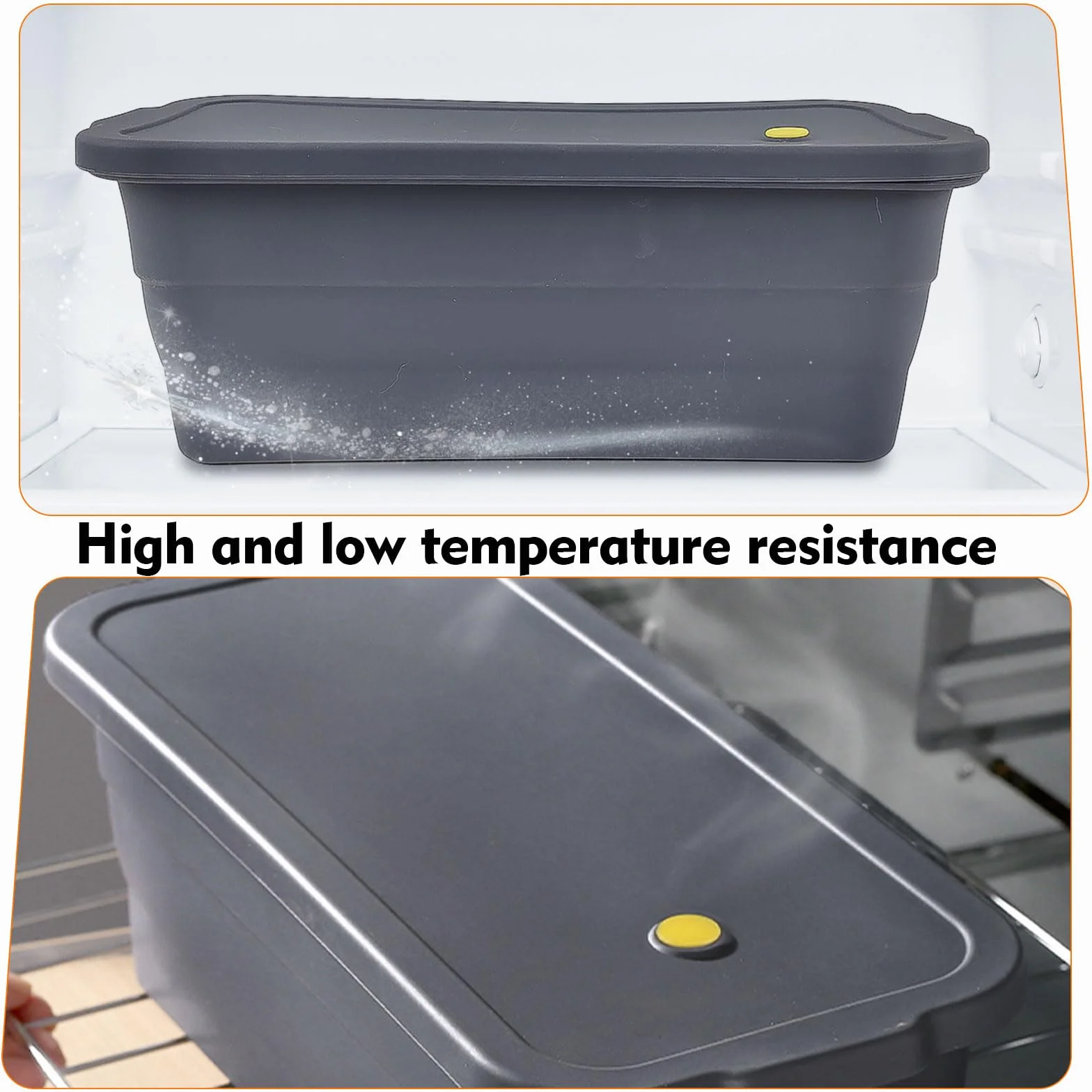 Stampo per Pane in Cassetta con Coperchio, Stampo Plumcake Silicone Pieghevole 3500ml, teglia plumcake, Antiaderente e Resistente al Calore, Facile da Pulire, per Dolci, Pane, Plumcake, Toast