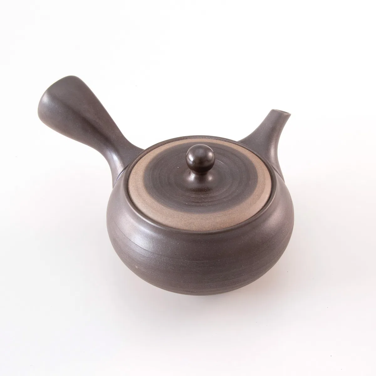 Asayu Japan Teiera tradizionale Kyusu - Kurofuki - Piccola, 280 ml, nera - Prodotto in Giappone (Tokoname-Yaki) - Per tè verde e cerimonie del tè