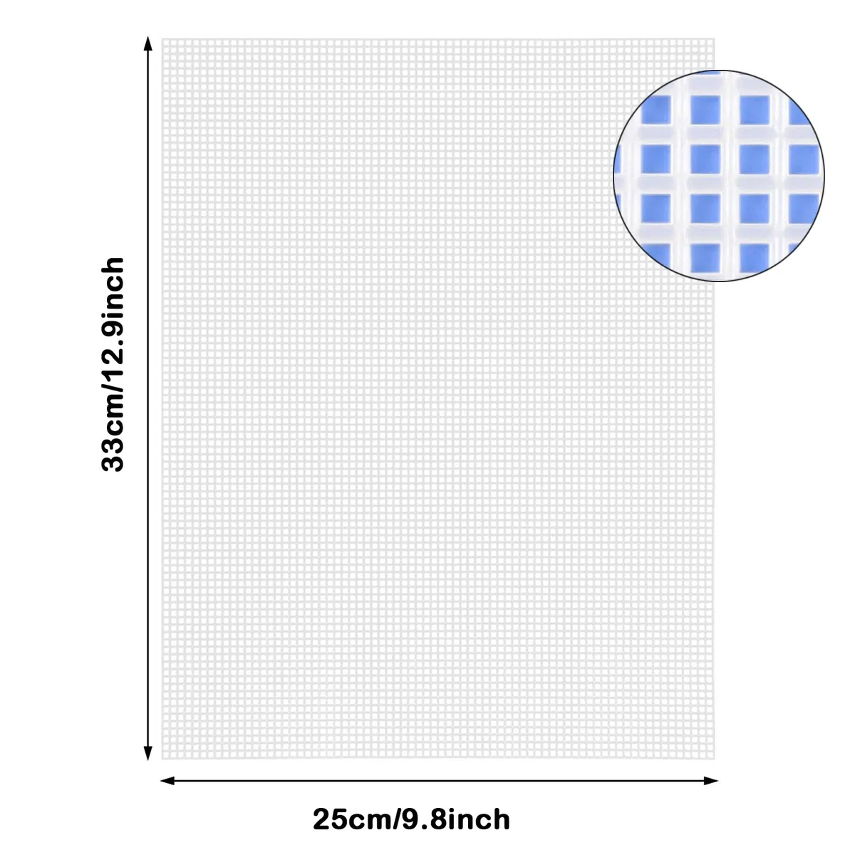 Allazone 7 Pz Panno Punto Croce Panno Ricamo en Plastic, 25 x 33 cm Divisori per Acquario Griglia Plastica per Fish Tank, Ricamo Crafting Knit Crochet Projects