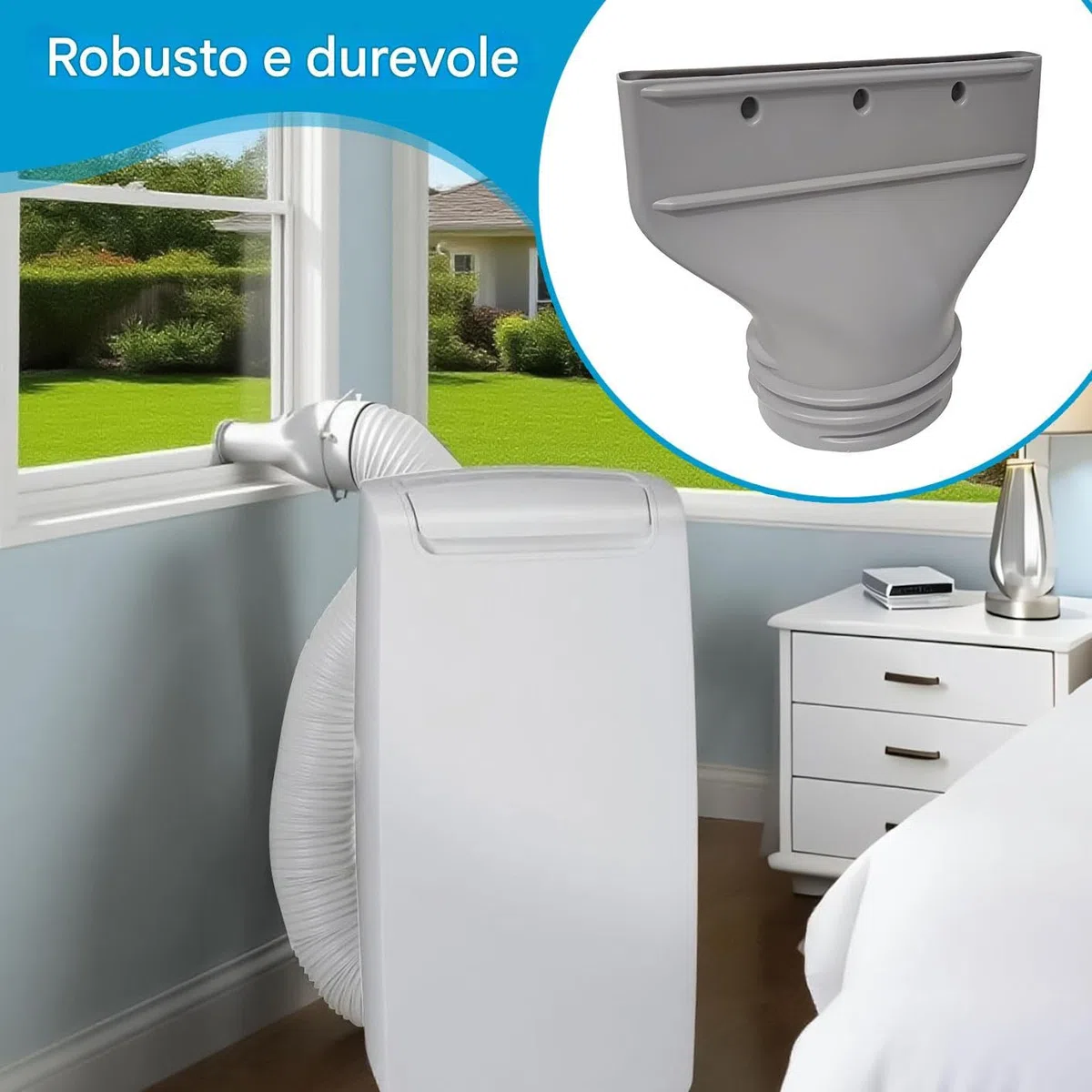 Adattatore Del Tubo Del Tubo Del Condizionatore Ad Aria Piatta Portatile - Accoppiatore Per Tubo Di Scarico AC Mobile | Accessorio Per Giunti Per Sfiato Per Tubo Per Soggiorno Per Garage Scantinato