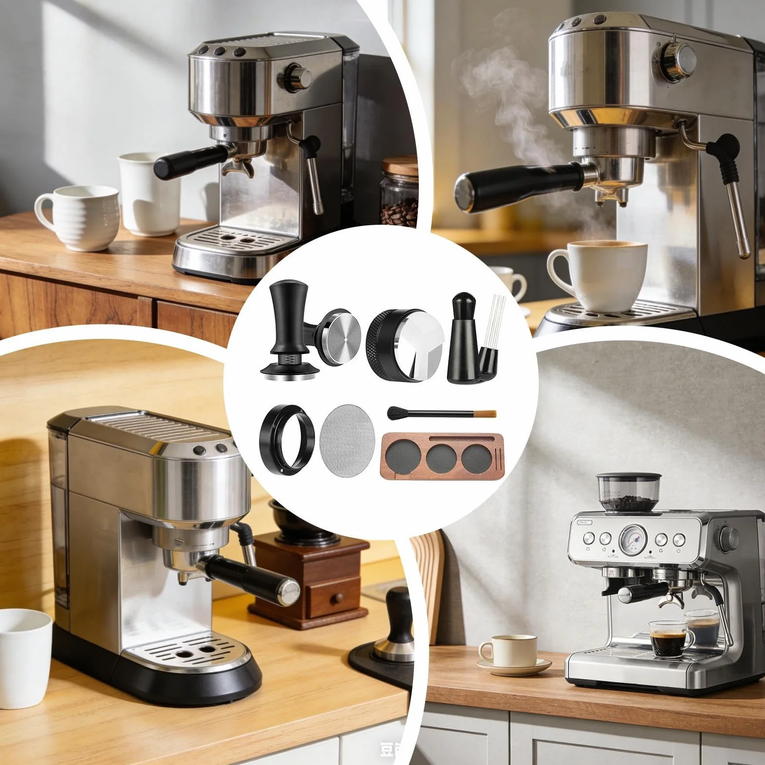 Manolyee Kit di Strumenti per l'Espresso - Gadget Da Cucina Portatile Per Pressa Espresso | Stazione per Pressacaffè | Per Appartamento Negozio Dormitorio Cucina Caffè Casa Appassionati e