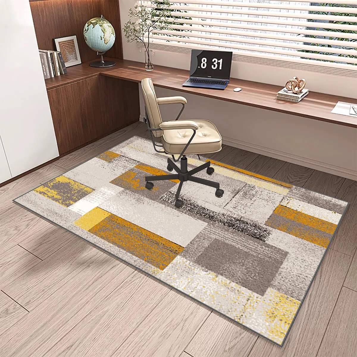 Tappetino per Pavimenti duri da Ufficio - Tappeto per Sedia Gaming 90 x 120 cm - Tappetini per Sedie da Ufficio - Tappetino Pavimenti per Parquet - Tappeto Gaming Pavimento