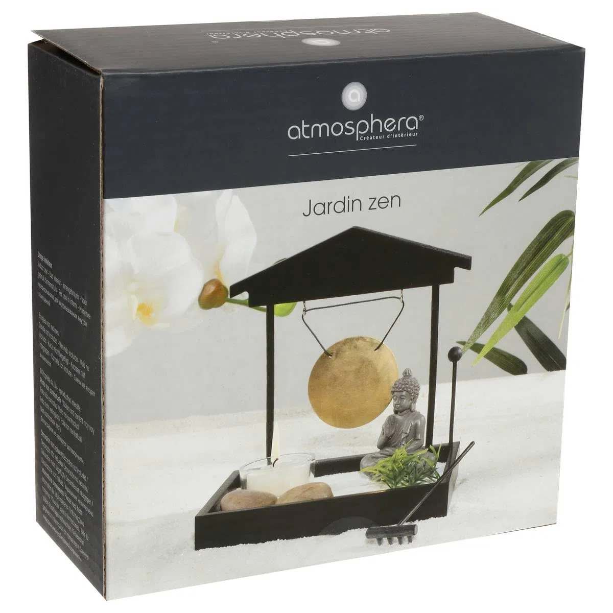 ATMOSPHERA CREATEUR D'INTERIEUR - Giardino Zen Nero 15x15cm