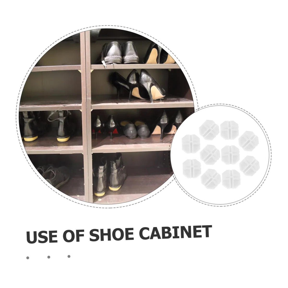10pezzi Connettori Per Scaffali Griglia in Plastica Bianca Accessori Per Organizer Armadio Elementi Di Stoccaggio e Scaffali Per Scarpe in Casa Ufficio e Garage