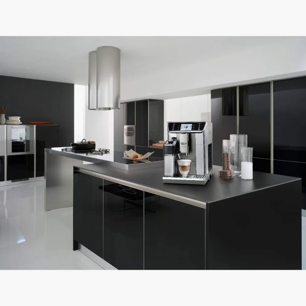 De Longhi Primadonna Elite Ecam 656.55.Ms, Macchina Per Caffè Espresso Automatica (Display A Colori Tft Da 3.5 Pollici, Sistema Montalatte Integrato, Frontale In Acciaio Inossidabile) Argento