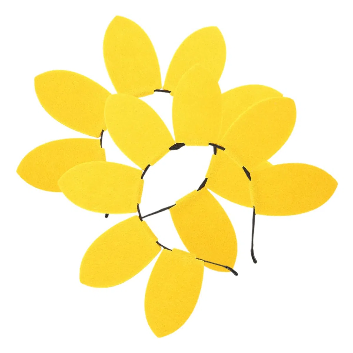 Toyvian 2 cerchietti per capelli a forma di girasole, petalo, per feste e feste di compleanno, per servizi fotografici e festival
