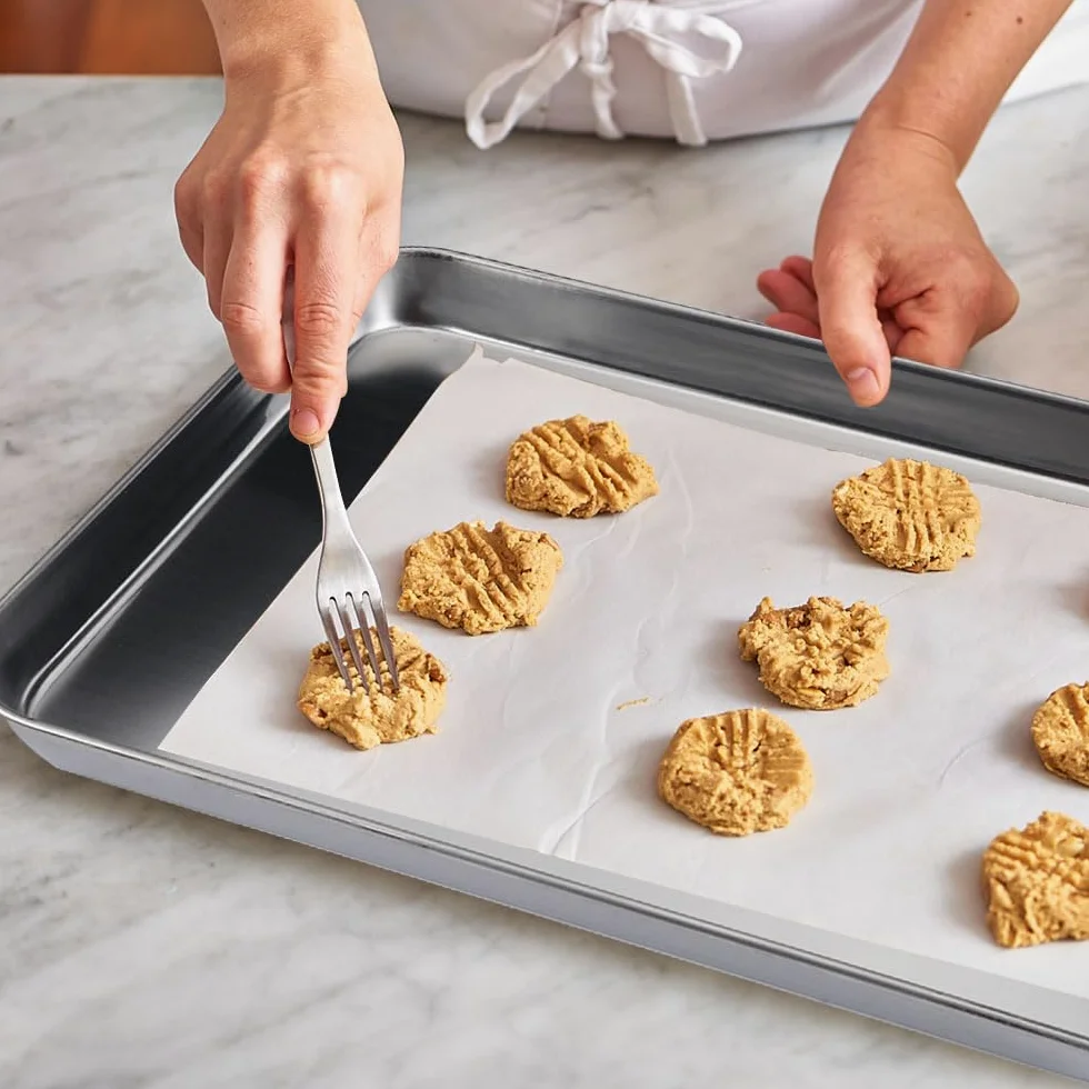 Teglia da Forno con Griglia di Raffreddamento in Acciaio Inox 26x20,5x2,5cm Teglia Forno Rettangolare, Teglie da Forno, Teglia con Griglia, Placca da Forno, Griglia da Forno per Pane, Biscotti