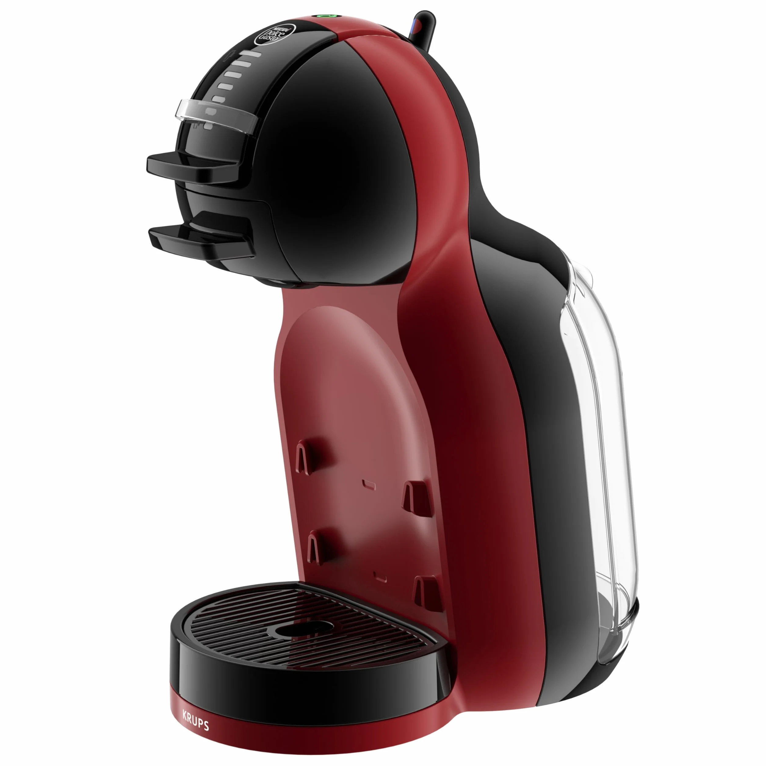 NESCAFÉ DOLCE GUSTO Krups KP123H Mini Me Macchina da caffè | 15 Bar | Compatta | Macchina da caffè ad alta pressione | oltre 30 creazioni di caffè | Dimensioni a scelta | Nero/Cherry Red