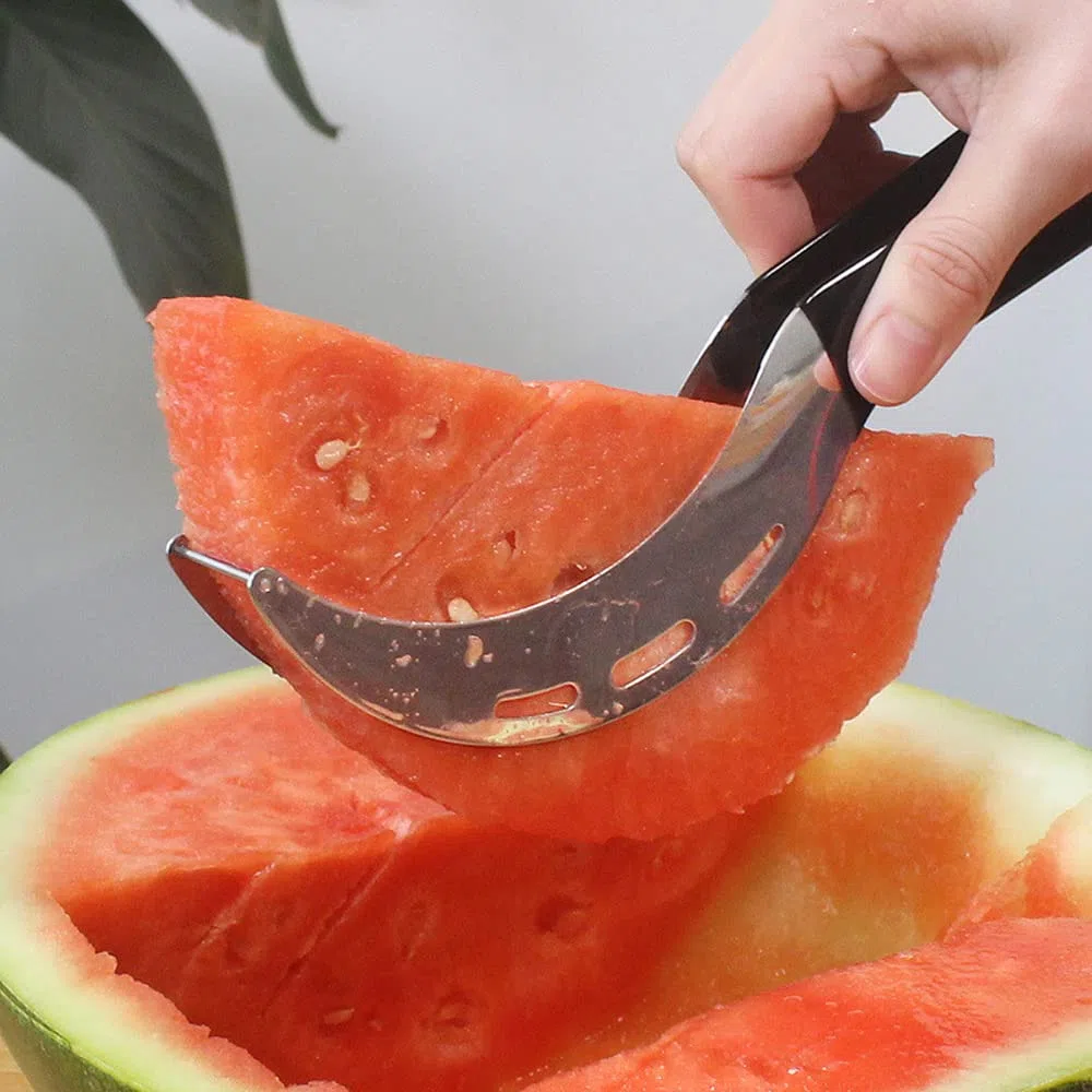 Affetta cocomero Taglia frutta multifunzionale in acciaio inox Gadget da cucina