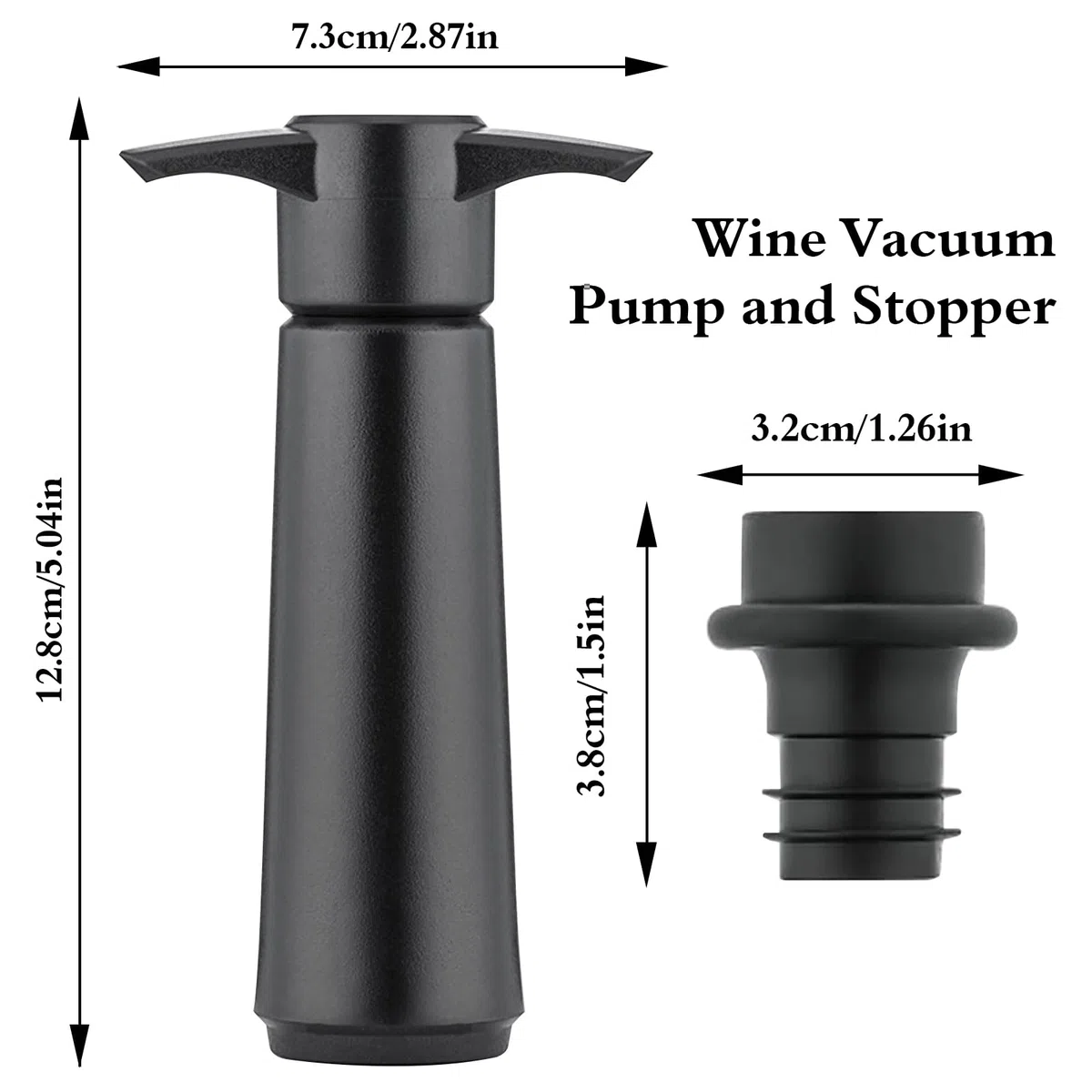 GAESHOW Pompa Salvavino, Inclusi 4 Tappo per Vino Riutilizzabile, Tappo Vino Sottovuoto, Tappo Sottovuoto per Vino ﻿ (4)