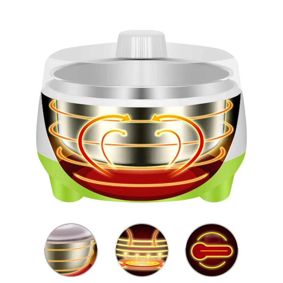 Yogurtiera con Controllo Temperatura - Yogurtiera Con Regolazione Temperatura,Elettrica Multifunzione 1.2L Silenziosa per Cucina con Fermenti Latte