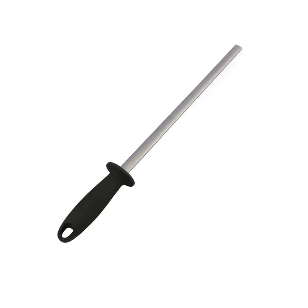 Affilacoltelli di cavallo da 10 pollici con impugnatura in ABS, tagliaverdure di cavallo rivestito a diamante per ranch, cucine, ristoranti
