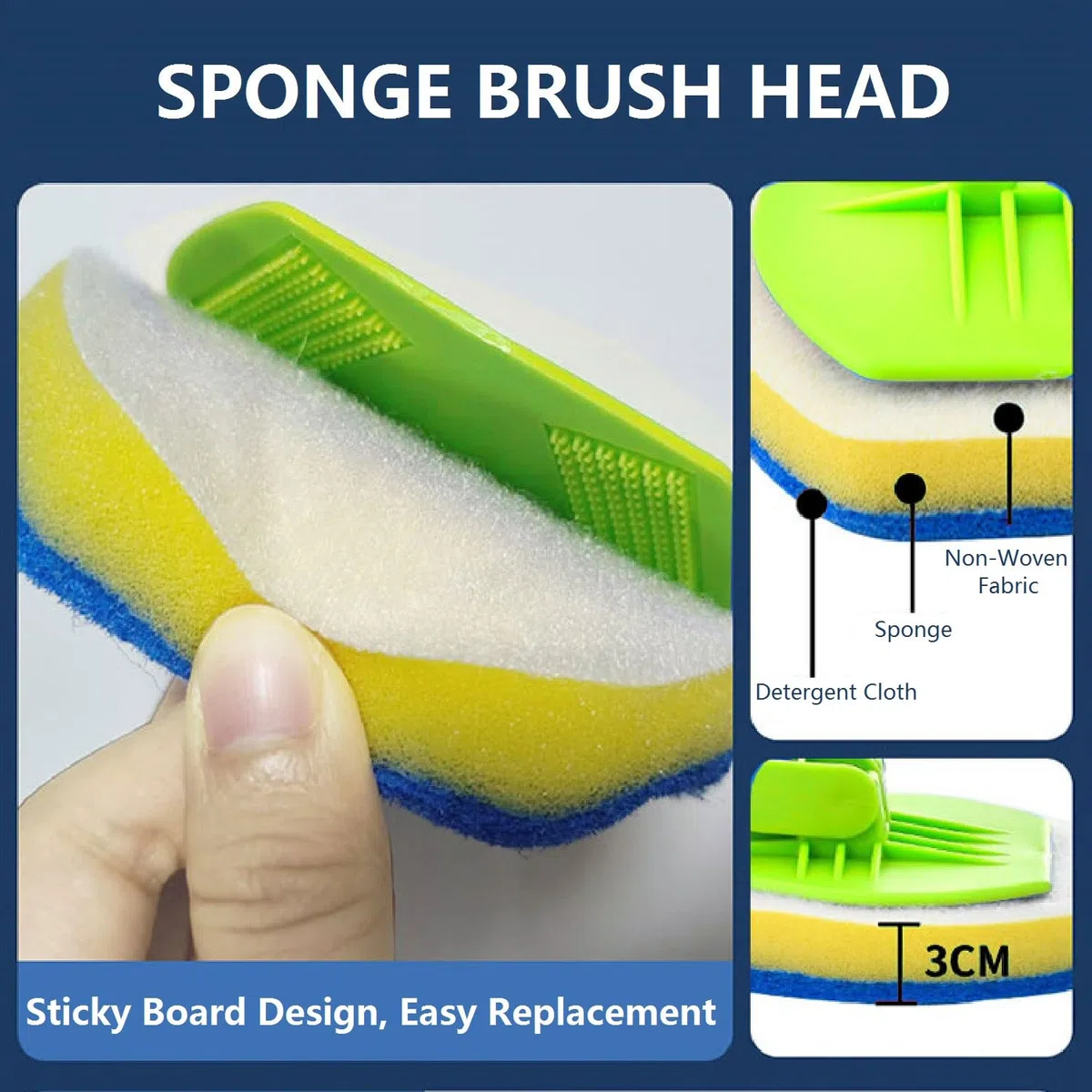 Spazzola per la Pulizia della Doccia, Pazzole per Pulire Estensibile, Bagno Piastrella Spazzola con Manico Lungo, Spazzola Pulizia dei Pavimenti per Bagno Vasca Pavimento Parete (2#)