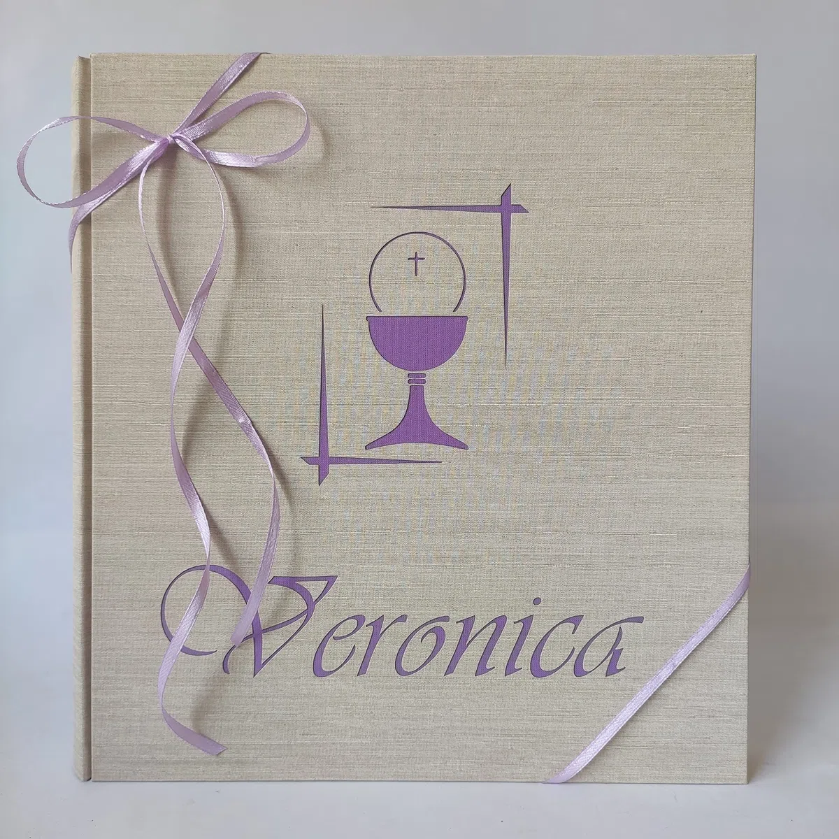 Album fotografico prima comunione cerimonia con nome e calice inciso personalizzabile a tua scelta regalo originale PRIMA COMUNIONE-CRESIMA