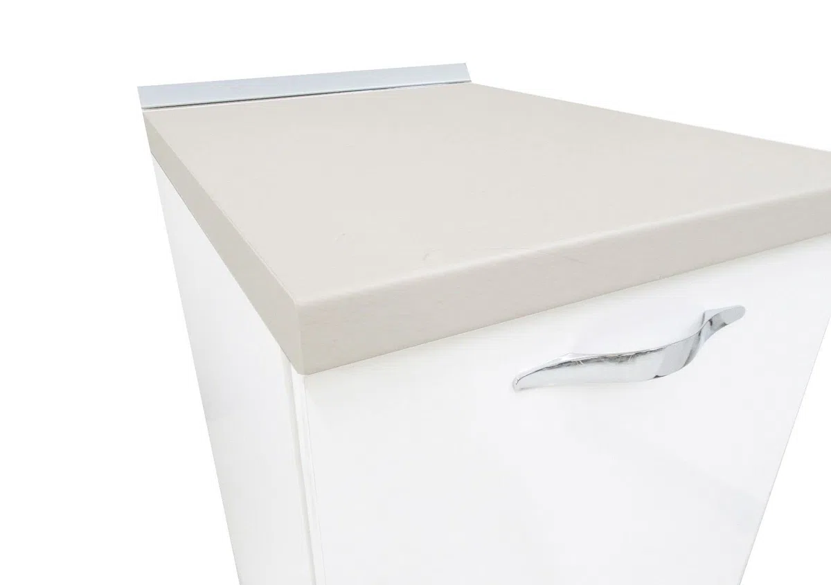My Brand Germanvox Cucina Componibile, base, pensile, mobile lavello e incasso forno e piano cottura, colapiatti Bianco lucido (BASE 30 CM)