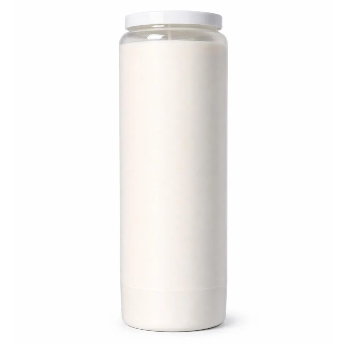 Horeca Candles - Set da 20 Ceri Votivi a Olio Vegetale n.9 - Durata 9 Giorni (216 Ore) - Bianche - Lumini Cimitero Antigoccia in Contenitore - Candele Novena Tombali Senza Profumo