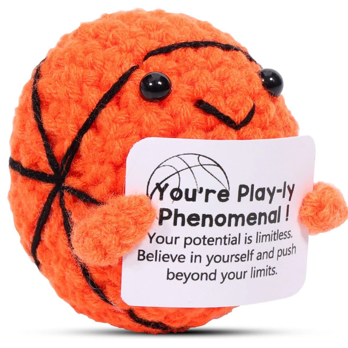 AICase Regali per papà, regali da figlio figlia Fanny positivo basket regali carino Cheer Up Doll supporto emotivo crocchette basket per uomini, donne, mamma, ragazzi, padri, amici, compleanno