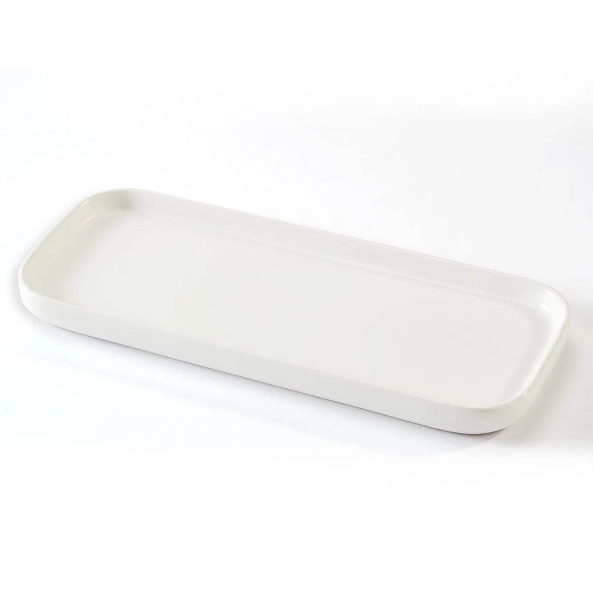 CosyCorner Vassoio da bagno in ceramica, bianco, 24,9 x 9,9 x 1,8 cm