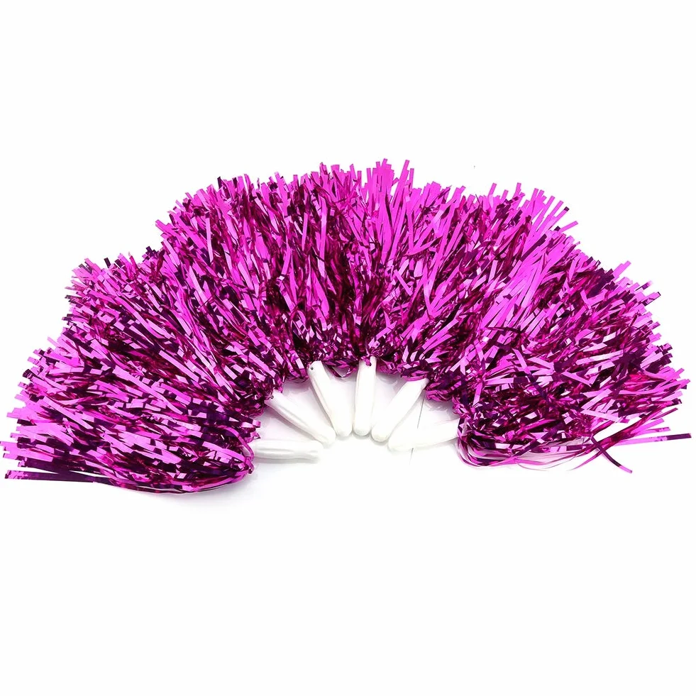 DeWin 6pcs Pom-Pom Girls, Pompon Sport Cheer Party Accessorio di Danza Strumento per Riunione Sportiva, Stadio, Festa, Vacanze