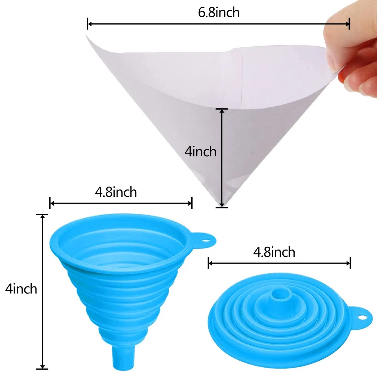 JANYUN 100 filtri per vernice, 190 micron in resina, per pittura a spruzzo automobilistica, per pittura a spruzzo automobilistica, per pittura artistica, filtro a olio per cottura con filtro in
