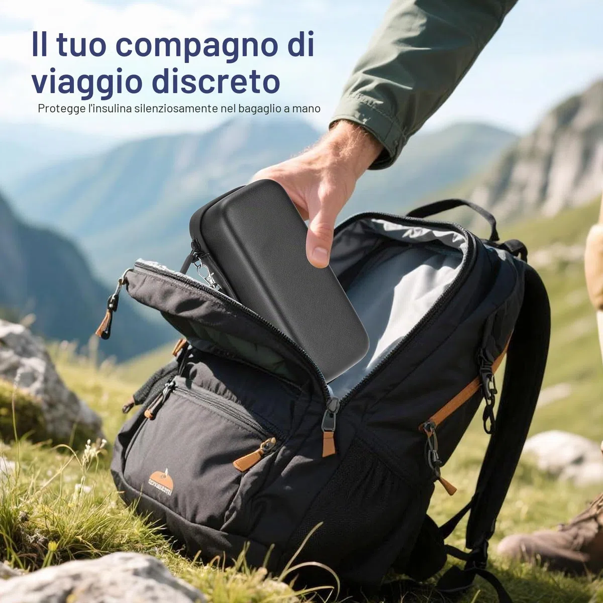 Borsa Termica per Insulina da Viaggio, Portatile per Farmaci Diabetici, Organizer per Farmaci Refrigerati con Impacchi di ghiaccio e mattoni di ghiaccio,Borsa Termica Medicinali