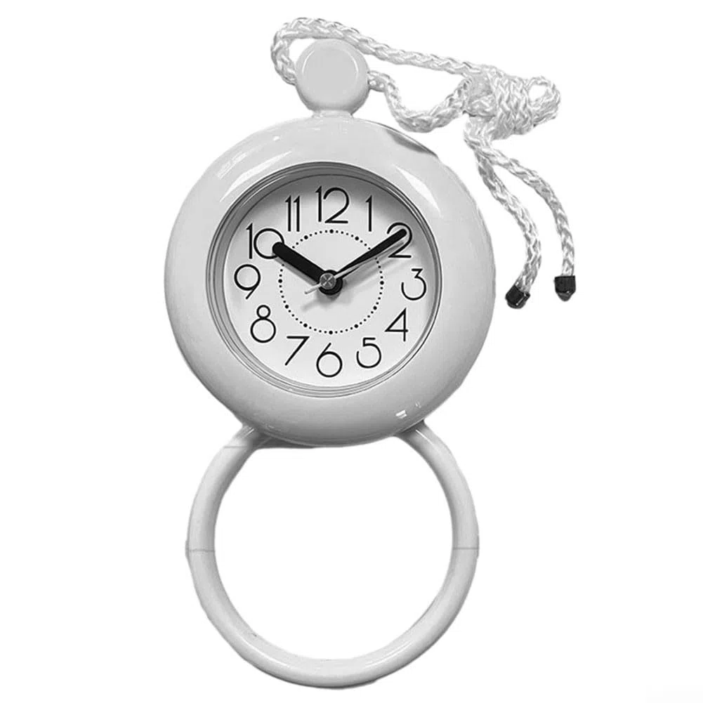 Orologio da bagno con asciugamano da appendere orologi impermeabili, orologio da doccia impermeabile, timer da cucina per bagno, cucina