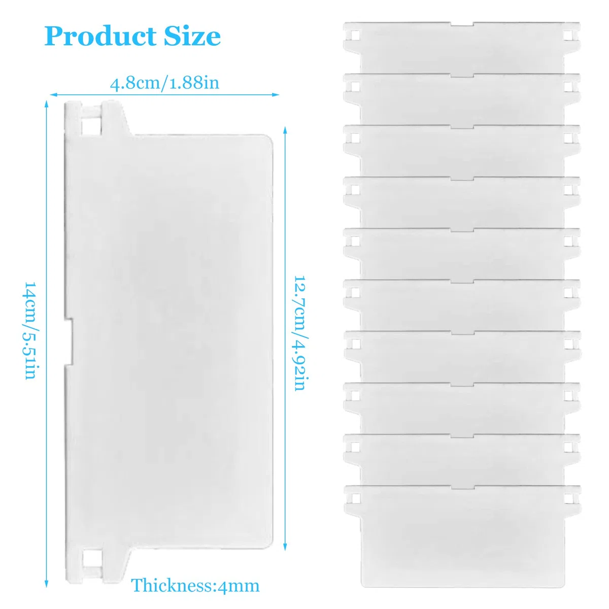 10 Pezzi Pesi di Tende Verticali 127mm Tende Verticali a Lamelle Accessori per Ricambi per Ricambio lamelle Imposta di Ufficio Casa Camera