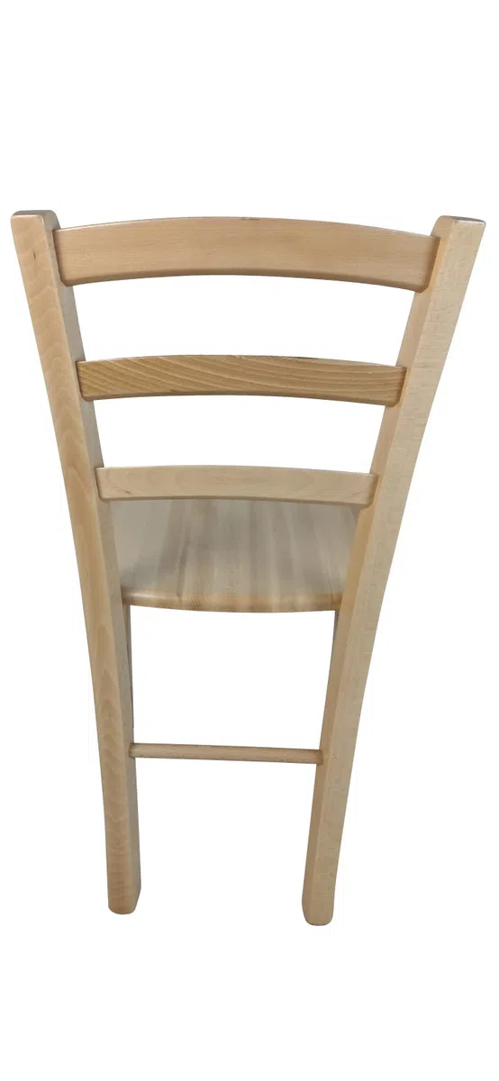 Sedam Srl Sedia Venezia Paesana, Legno Massello, Vari Sedute e Colori, Imbottita Paglia o Massello Cucina Casa Ristorante Agriturismo, Alta qualità, ORDINE MINIMO 2 PEZZI (Naturale, Massello)