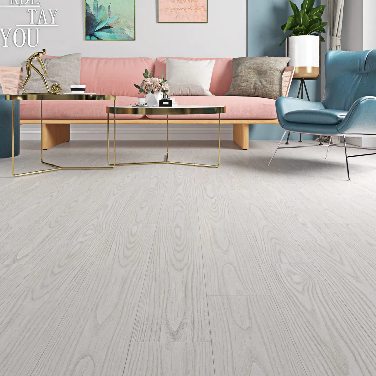 Livelynine Pavimento PVC Adesivo Effetto Legno Bianco 90x15cm Piastrelle Adesive Pavimento Effetto Parquet Adesivo 32 Piastrelle PVC Adesivo Pavimento Bagno Cucina Lavabile Rivestimento Parete Legno