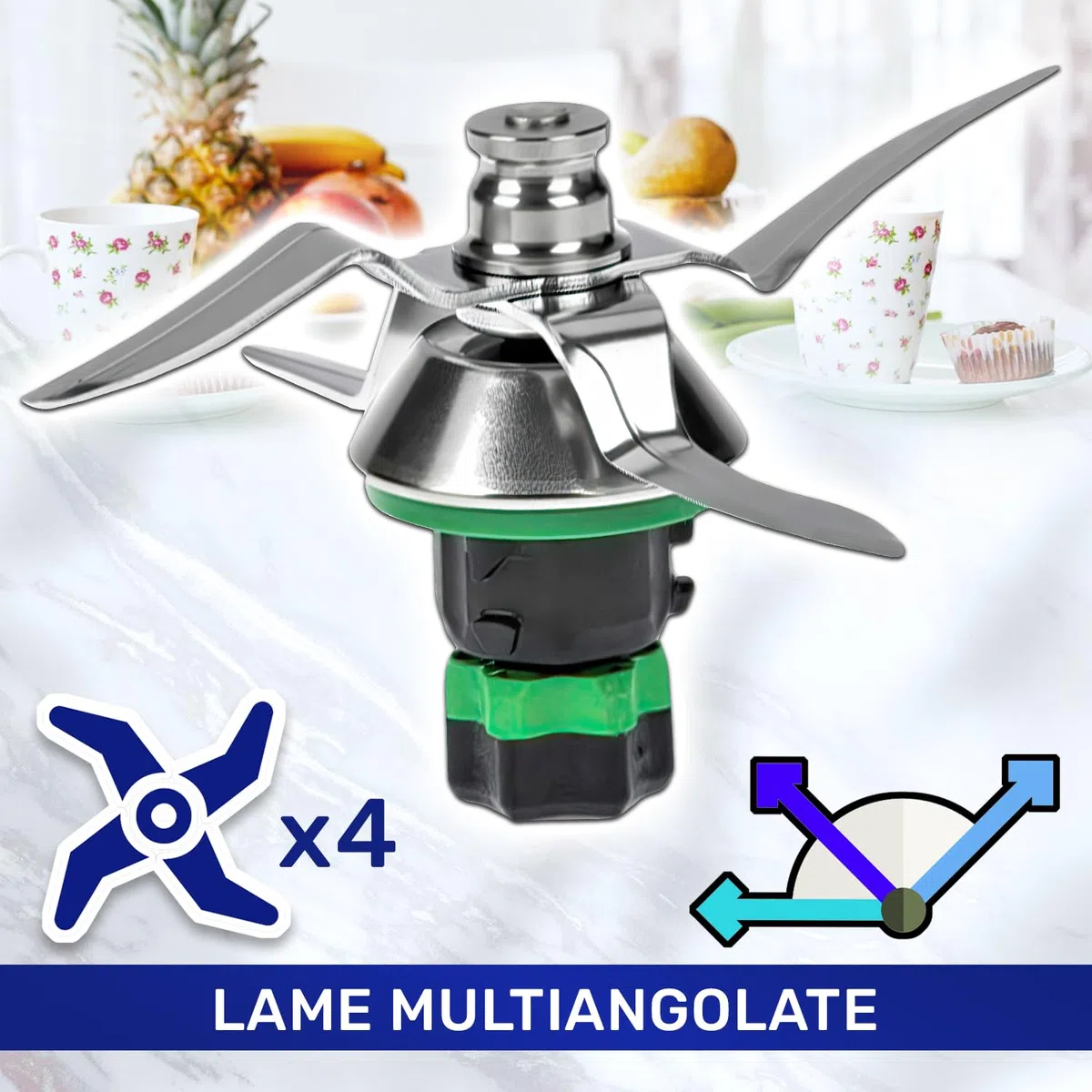 MONTERAL Gruppo Lame e Guarnizione per Vorwerk Bimby TM6 Robot da Cucina - Garanzia di 10 Anni