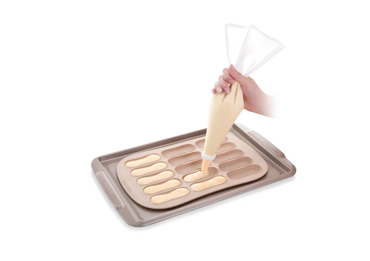 Tescoma 629528 Stampo per Savoiardi, Silicone, 34.5 x 21.5 x 1 cm