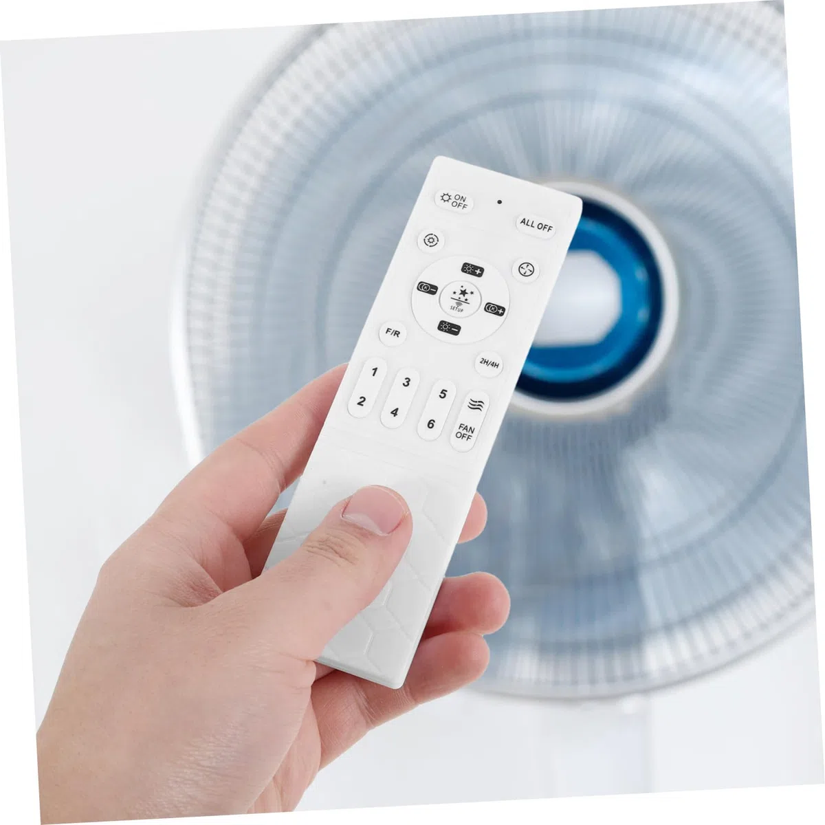 Toddmomy Telecomando Wireless Controllo della Velocità e Regolazione della Luce per Ventilatore da Soffitto Plastica Bianca, per Creare Un'ambiente in Camera da Letto