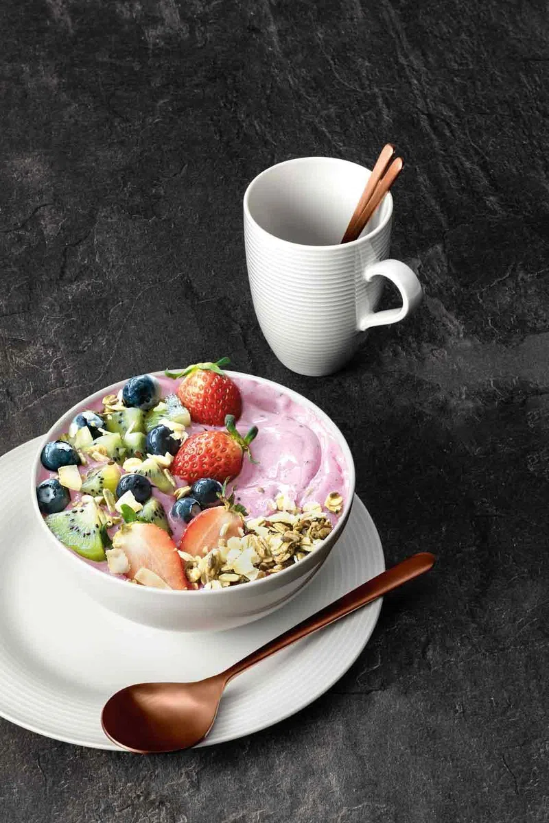 Seltmann Weiden Beat - Set di 6 ciotole per cereali, ø 15,7 cm, in porcellana, colore: Bianco