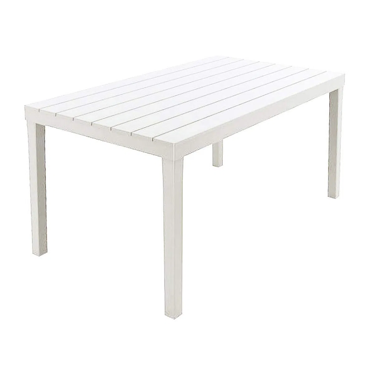 Tavolo Sumatra - 01793, Colore Bianco, 138 x 80 x 8 cm, tessuto, quadrato
