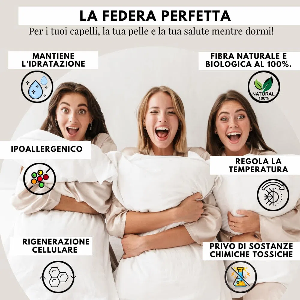 Federa 100% seta naturale dell'albero del gelso 25 Momme grado 6A naturale,pelle bio-sensibile,capelli afro, ricci, grasso,anticaduta,regalo (Tortora, 50x75cm)