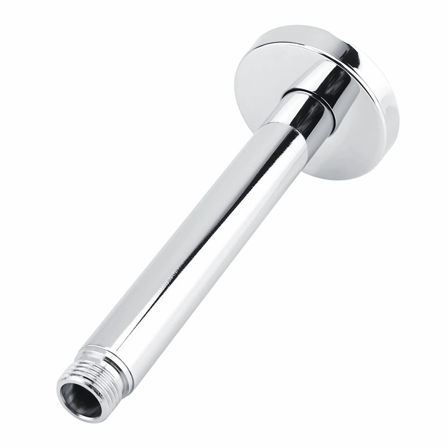 Braccio doccia a parete, braccio doccia in acciaio inox, braccio doccia rotondo in acciaio inox, supporto da parete per soffione doccia a soffitto bagno (8