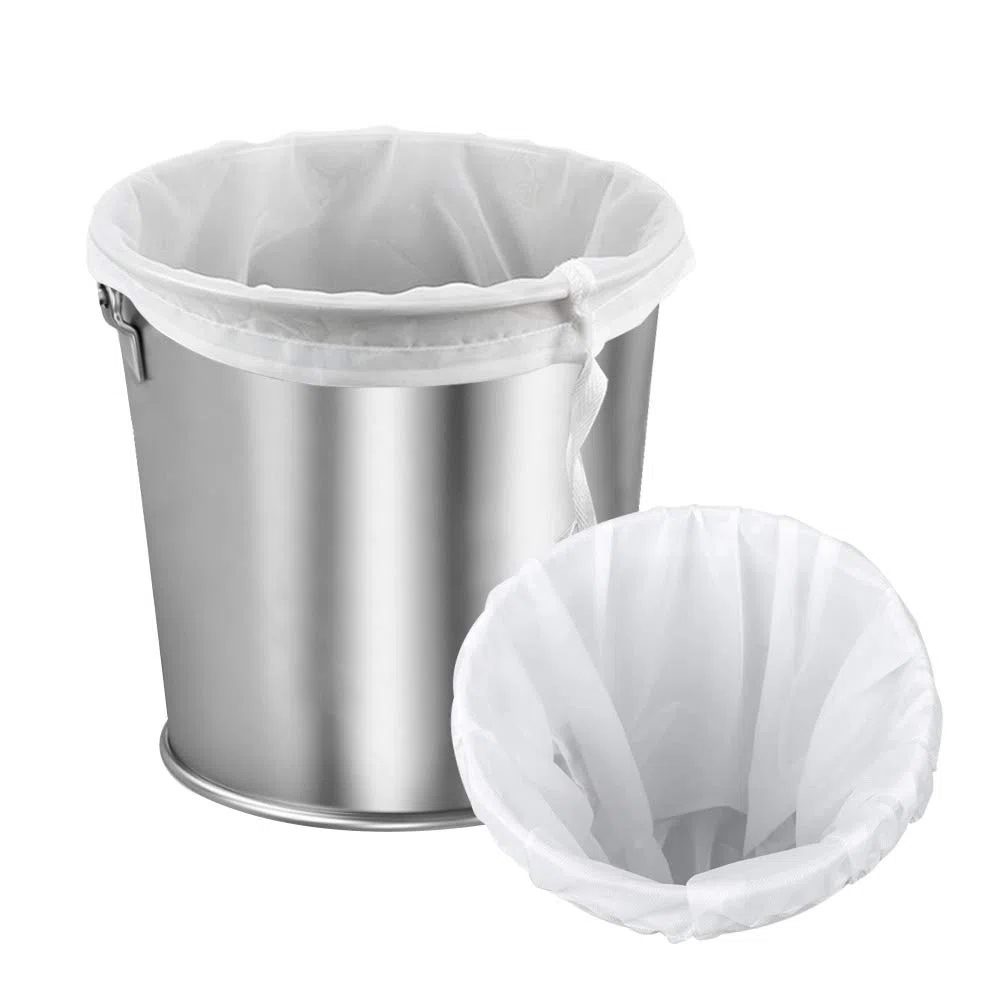 2 sacchetti filtranti in poliestere, filtro a luppolo, sacchetti per latte di noci, riutilizzabili, con coulisse, 100 micro maglie sottili, per vino, caffea, succo di frutta, marmellata