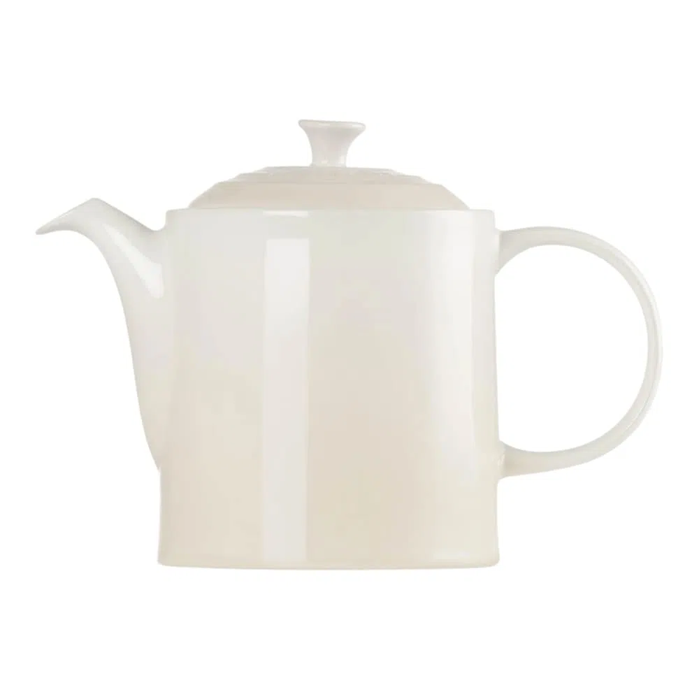 Le Creuset Teiera alta in Gres Vetrificato, 1.3 litri, per 4 Tazze, Meringue, 80703137160003