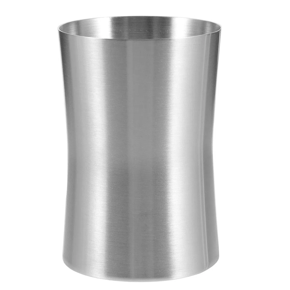 Bicchiere Porta Spazzolino in Acciaio Satinato Porta Dentifricio Design Moderno e Compatto Riutilizzabile per Bagno e Viaggio