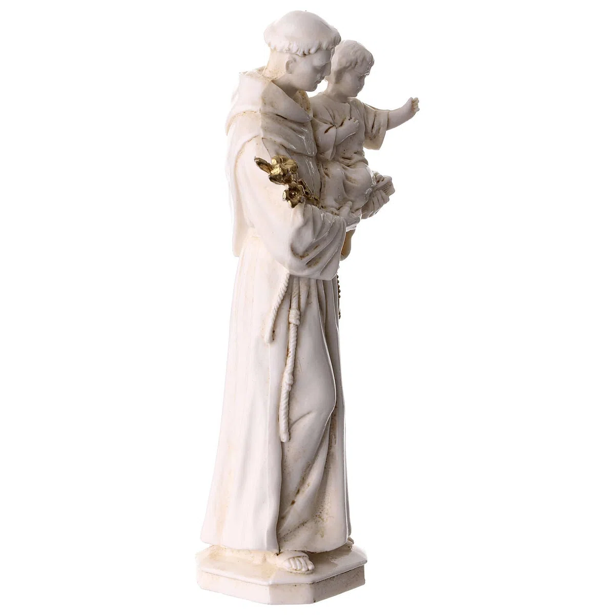 Holyart Statue in resina e PVC: Statua pvc Sant'Antonio da Padova avorio 15 cm