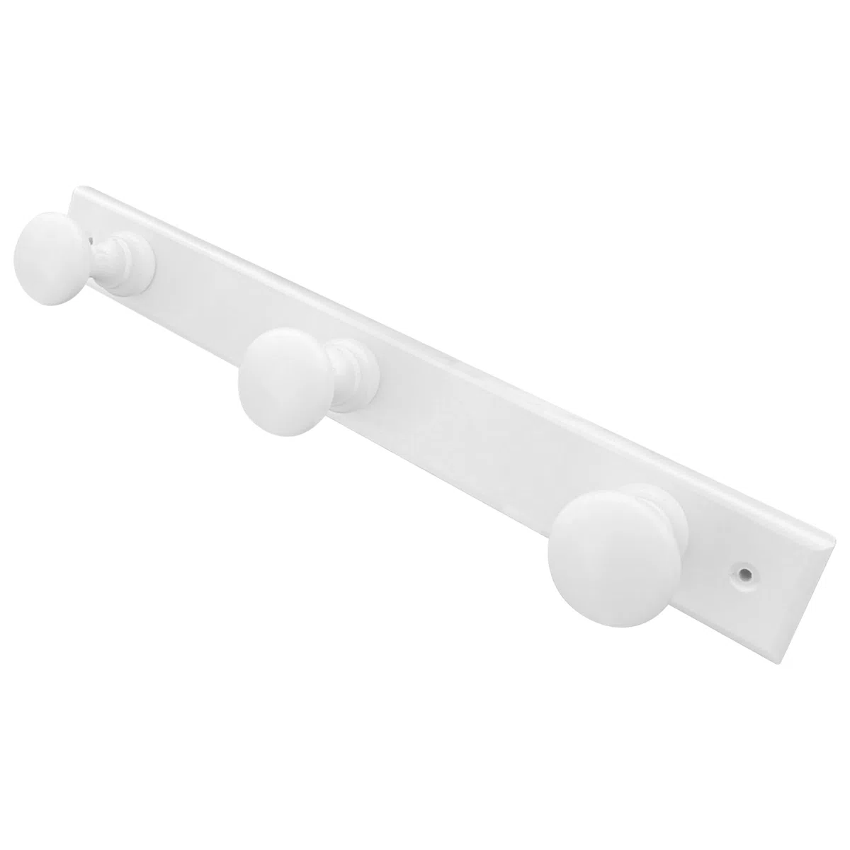 Appendiabiti da Parete Bianco in Legno - 3 Ganci di Design Nordico per Ingresso, Camera da Letto, Soggiorno, Bambini