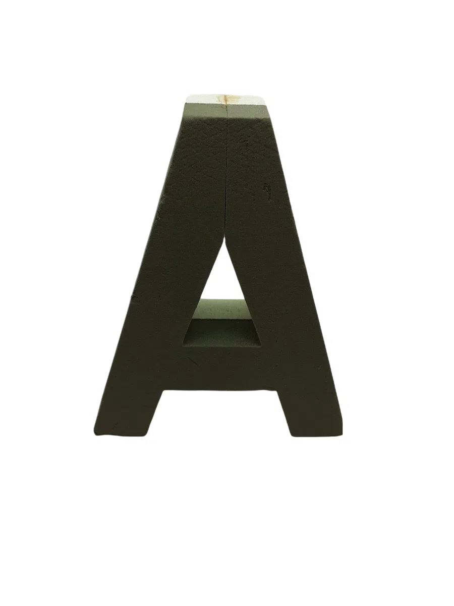 Seat Flor spugna per fiori a forma di lettera, dalla A alla Z (altezza 25 cm.) spugna per decorazioni floreali (lettera A)
